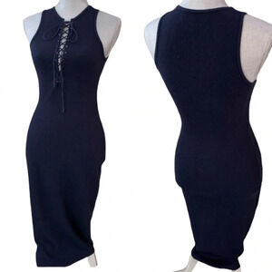 Derek Lam 10 Crosby navy fitted dress
